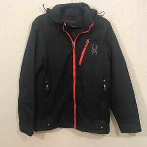 Spyder Racing Thinsulate Black Parka Sky Jacket size S